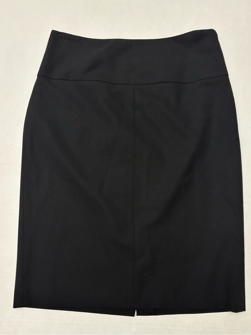 Banana Republic Black Stretch Pencil Skirt Italian Fabric Size 6 Career Office
